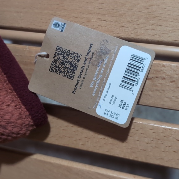 NWT patagonia retool headband Burl Red women's winter hat new - Picture 3 of 6